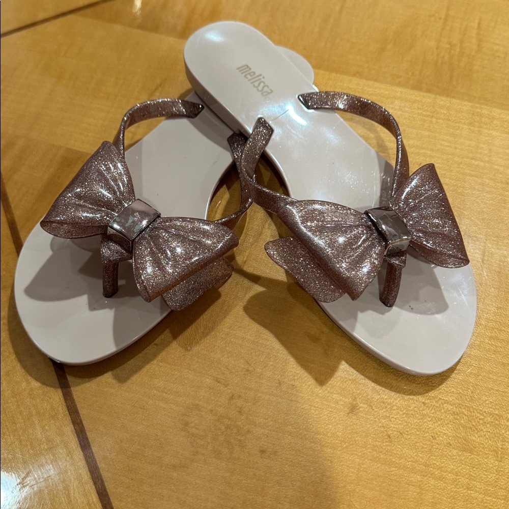Melissa Women's Sparkling Bow Sandals - Pink size 36